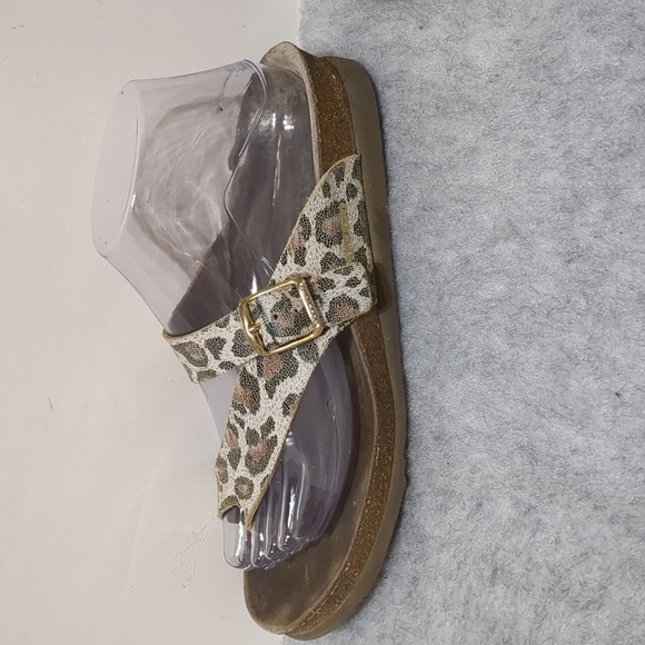 Mephisto Shoes - Mephisto Helen leather sandals animal print, size 8